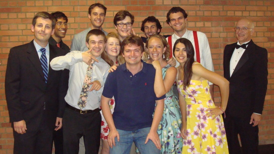 Tommy with the 2009-2010 Bluegrass Ensemble